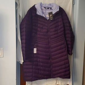 NWT Lands End packable down coat